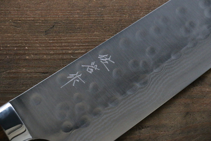 Takeshi Saji SRS13 Martelé Damas Kiritsuke  270mm Ironwood Manipuler - japanny-FR