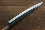 Masakage Mizu Acier Bleu No.2 Finition noire Sujihiki  300mm Cerisier américain Manipuler - japanny-FR