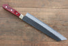 Seisuke Kurobeni Super Bleu Martelé Kurouchi Kirituke Gyuto  240mm Bois de pakka rouge Manipuler - japanny-FR