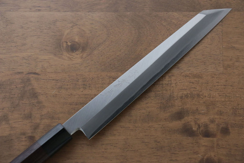 Jikko Acier argenté NO.3 Kiritsuke Yanagiba 210mm Manipuler Shitan - japanny-FR