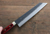 Seisuke Kurobeni Super Bleu Martelé Kurouchi Kirituke Gyuto  210mm Bois de pakka rouge Manipuler - japanny-FR