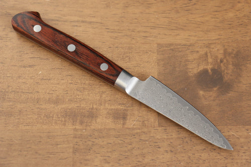 Seisuke Mokusei ZA-18 Finition miroir Damas Petite-utilité  80mm Bois de Pakka marron Manipuler - japanny-FR