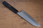 Makoto Kurosaki Sanma SPG2 Martelé(Maru) Santoku  165mm Bois (Laqué) Manipuler - japanny-FR