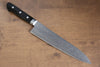 Seisuke Kagami AUS10 Finition miroir Damas Gyuto  210mm Bois de pakka noir Manipuler - japanny-FR