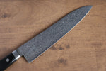 Seisuke Kagami AUS10 Finition miroir Damas Gyuto  210mm Bois de pakka noir Manipuler - japanny-FR