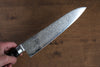 Seisuke Kagami AUS10 Finition miroir Damas Gyuto  210mm Bois de pakka noir Manipuler - japanny-FR