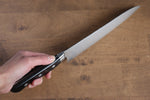 Seisuke Kagami AUS10 Finition miroir Damas Gyuto  210mm Bois de pakka noir Manipuler - japanny-FR