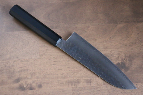 Sakai Takayuki Nanairo VG10 33-Couches Santoku  180mm Résine ABS (laquée noire) Manipuler - japanny-FR