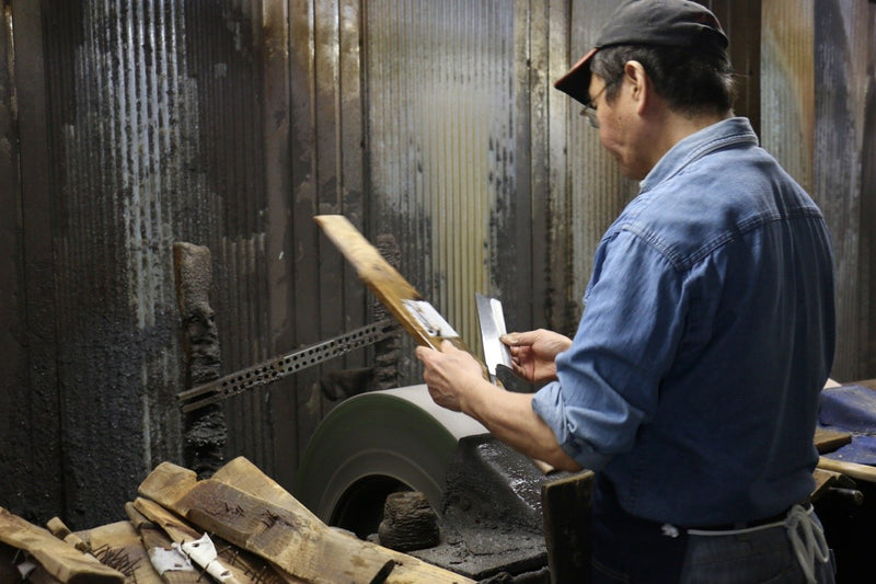 Hideo Kitaoka (Pour les gauchers) Acier Blanc No.2 Damas Kiritsuke Yanagiba  270mm Shitan Manipuler - japanny-FR