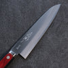 Seisuke Super Bleu Migaki Terminé Gyuto  180mm Bois de pakka rouge et noir Manipuler - japanny-FR