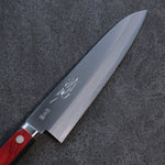 Seisuke Super Bleu Migaki Terminé Gyuto  180mm Bois de pakka rouge et noir Manipuler - japanny-FR