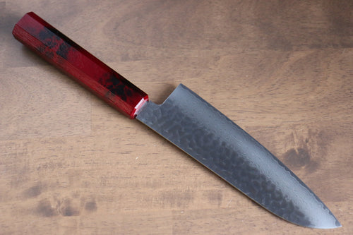 Sakai Takayuki Nanairo VG10 33-Couches Santoku  180mm Résine ABS (écaille de tortue) Manipuler - japanny-FR