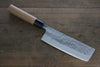 Seisuke Acier Bleu No.2 Nashiji Nakiri  165mm châtaigne Manipuler - japanny-FR