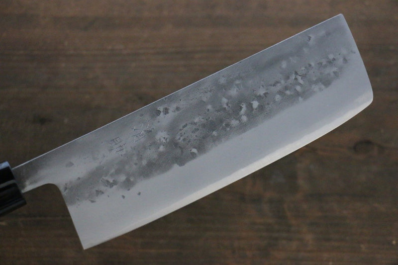 Seisuke Acier Bleu No.2 Nashiji Nakiri  165mm châtaigne Manipuler - japanny-FR