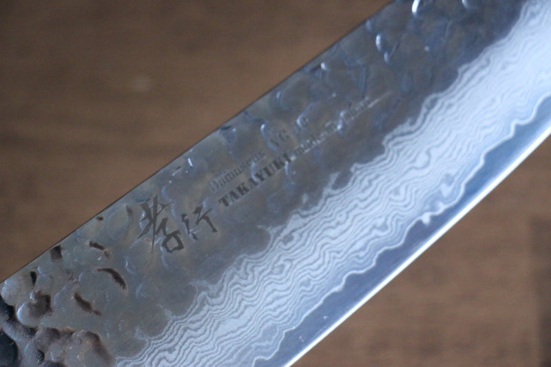 Sakai Takayuki Nanairo VG10 33-Couches Santoku  180mm Résine ABS (écaille de tortue verte) Manipuler - japanny-FR