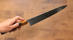 Kajin acier spécial au cobalt Damas Gyuto  240mm Chêne brûlé(Mehakkaku) Manipuler - japanny-FR