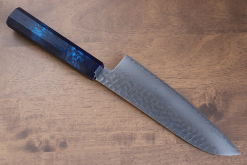 Sakai Takayuki Nanairo VG10 33-Couches Santoku  180mm Résine ABS (écaille de tortue turquoise) Manipuler - japanny-FR