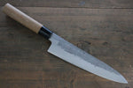 Seisuke Acier Bleu No.2 Nashiji Gyuto  210mm châtaigne Manipuler - japanny-FR