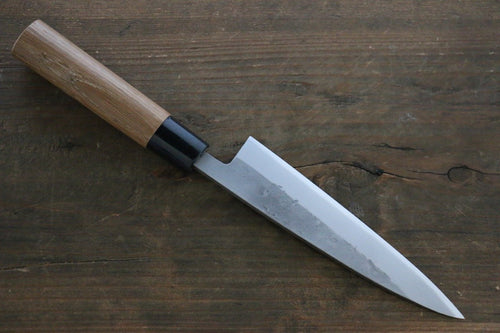 Seisuke Acier Bleu No.2 Nashiji Petite-utilité  135mm châtaigne Manipuler - japanny-FR