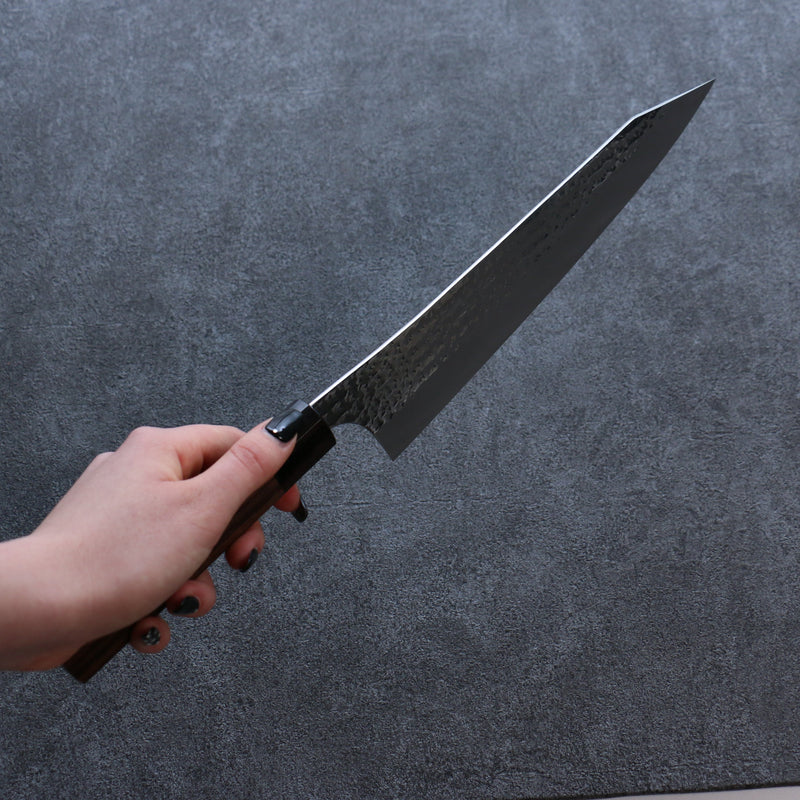 Yu Kurosaki Senko Ei R2/SG2 Martelé Gyuto  240mm Bois de rose Manipuler - japanny-FR