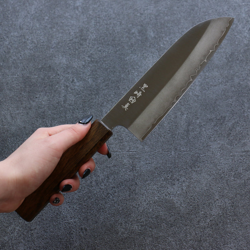 Makoto Kurosaki VG-XEOS Migaki Terminé Santoku  165mm Chêne vivant laqué Manipuler - japanny-FR