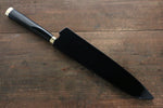 Takeshi Saji Acier Bleu No.2 Damas coloré Art Maki-e
 Gyuto  240mm Laqué Manipuler - japanny-FR