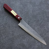 Seisuke Super Bleu Martelé Petite-utilité  150mm Bois de pakka rouge Manipuler - japanny-FR