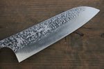 Yu Kurosaki Shizuku SPG2 Martelé Santoku  165mm Manipuler - japanny-FR
