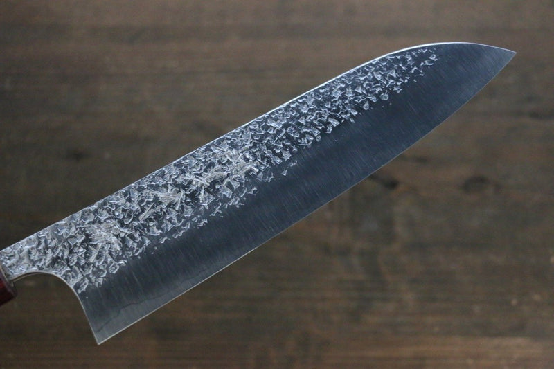 Yu Kurosaki Shizuku SPG2 Martelé Santoku  165mm Manipuler - japanny-FR