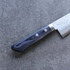 Kunihira Sairyu VG10 Damas Santoku  170mm bleu marine de pakka noir Manipuler - japanny-FR