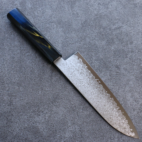 Seisuke VG10 Damas Santoku  180mm Laqué Manipuler - japanny-FR