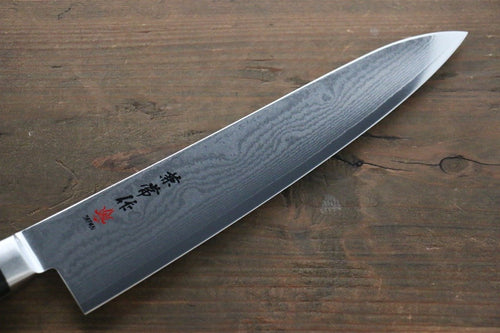 Kanetsune VG10 33-Couches Damas Gyuto  210mm Bois de Pakka Manipuler - japanny-FR