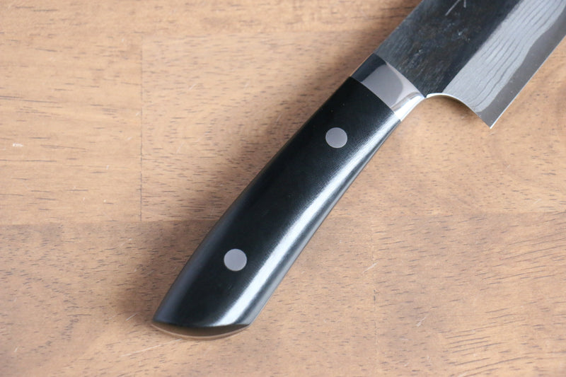 Takeshi Saji Super Bleu Kurouchi Damas Gyuto  180mm Micarta noir(style Nomura) Manipuler - japanny-FR