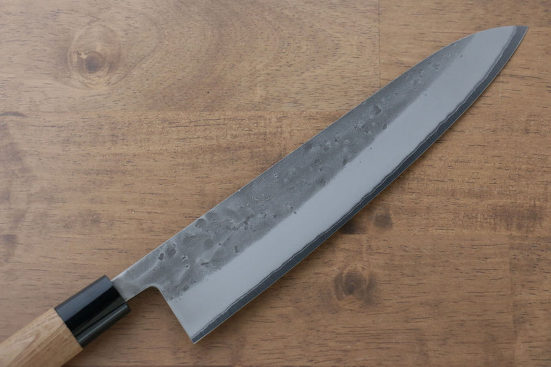 Seisuke Acier Bleu No.2 Nashiji Gyuto  240mm châtaigne Manipuler - japanny-FR