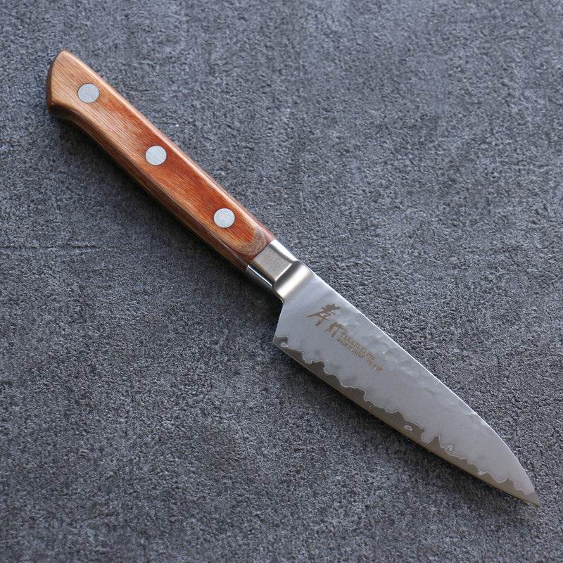 Sakai Takayuki VG5 Martelé Petite-utilité  90mm Bois de Pakka marron Manipuler - japanny-FR