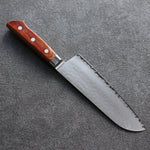 Sakai Takayuki VG5 Martelé Santoku  175mm Bois de Pakka marron Manipuler - japanny-FR