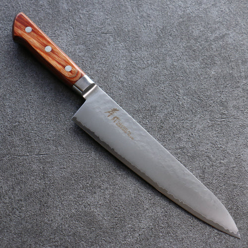 Sakai Takayuki VG5 Martelé Gyuto  210mm Bois de Pakka marron Manipuler - japanny-FR