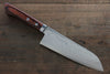 Kunihira Tanzo VG1 Martelé Santoku  170mm Acajou Manipuler - japanny-FR