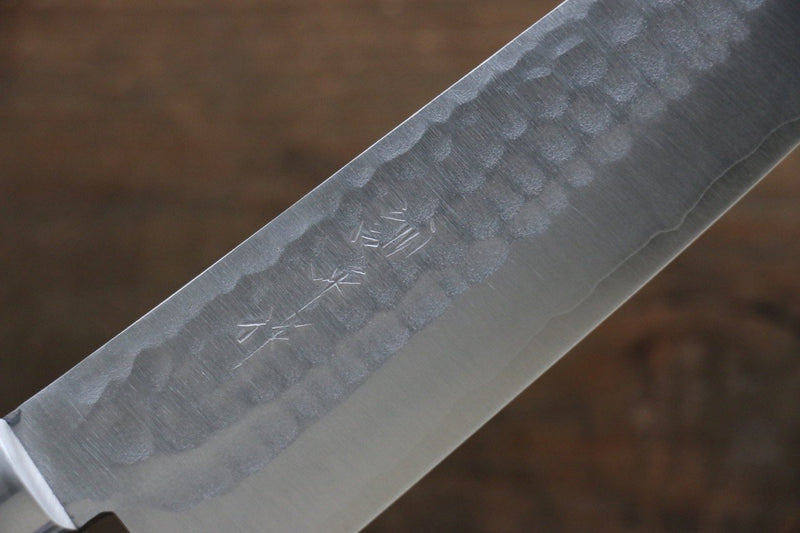 Kunihira Tanzo VG1 Martelé Santoku  170mm Acajou Manipuler - japanny-FR