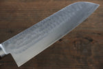 Kunihira Tanzo VG1 Martelé Santoku  170mm Acajou Manipuler - japanny-FR