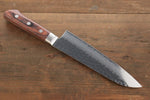 Seisuke VG10 33-Couches Damas Santoku  180mm Acajou Manipuler - japanny-FR