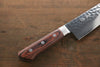 Seisuke VG10 33-Couches Damas Santoku  180mm Acajou Manipuler - japanny-FR