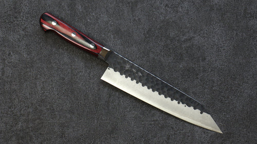 Yoshimi Kato Super Bleu Kurouchi Kirituke Gyuto  210mm Bois de Pakka Manipuler - japanny-FR