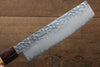 Sakai Takayuki VG10 33 Couche de Damas Nakiri  160mm Keyaki (orme japonais) Manipuler - japanny-FR