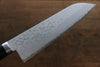 Kunihira Sairyu VG10 Damas Santoku  170mm Bois de Pakka Manipuler - japanny-FR