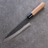 Nao Yamamoto Acier Bleu Kurouchi Martelé(Maru) Gyuto  180mm Noix Manipuler - japanny-FR