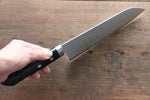 Kunihira Sairyu VG10 Damas Santoku  170mm Bois de Pakka Manipuler - japanny-FR