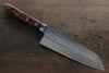 Kunihira VG1 Martelé Santoku  170mm Acajou Manipuler - japanny-FR