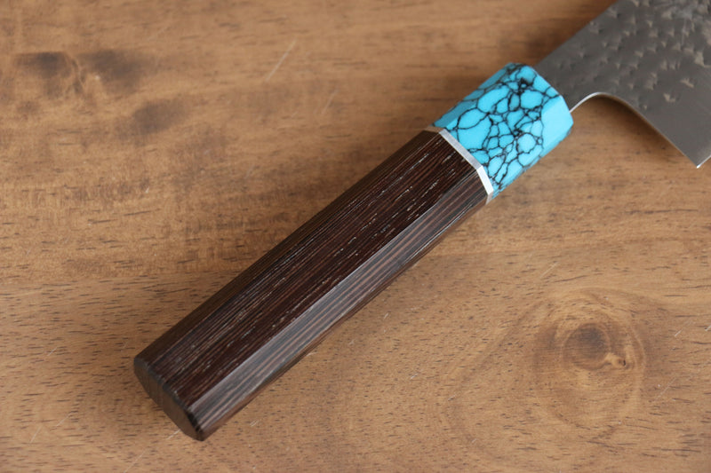 Yu Kurosaki Senko R2/SG2 Martelé Santoku  165mm Wenge Manipuler - japanny-FR
