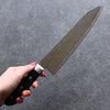 Seisuke Nami AUS10 Finition miroir Damas Gyuto  210mm Bois de pakka noir Manipuler - japanny-FR